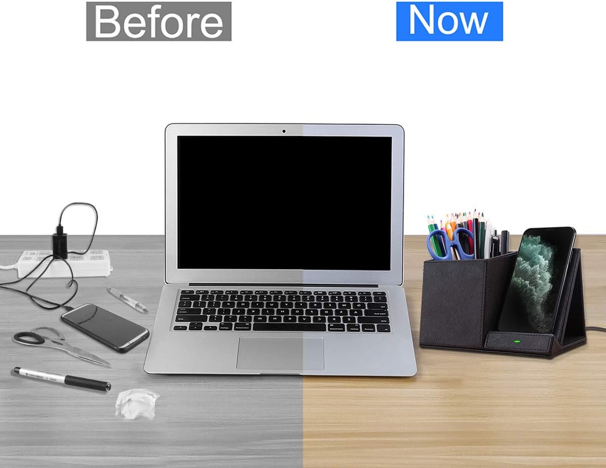 Wireless Charger & Desk Organizer