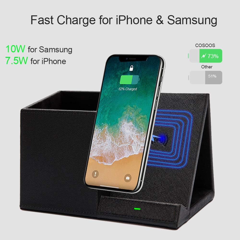 Wireless Charger & Desk Organizer